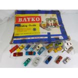 Meccano, Hot Wheels and Matchbox - a Bayco building outfit pieces appear to be VG to E,