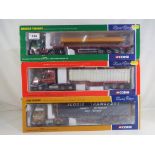 Corgi - three 1:50 scale diecast models, Leyland Daf 85 flatbed trailer & steel load CC11805,