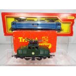 Model Railways - two Tri-ang electric locomotives in original boxes comprising #R254 0-4-0 S/C loco