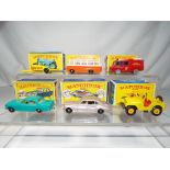 Matchbox - six diecast vehicles in original boxes,
