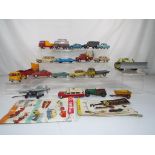 Corgi - Nineteen unboxed diecast vehicles in playworn condition, includes Proteus Campbell Bluebird,
