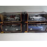 Maisto - four 1:18 scale Special Edition diecast models, Jaguar XK8, Jaguar XJ220,