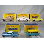 Matchbox - five diecast vehicles in original boxes,