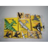 Dinky Toys - eleven professionally restored aeroplanes in repro boxes comprising 62G,