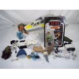 Star Wars - an original unboxed Y-Wing Fighter jet from the 1980s, Princess Leia in Boushh Disguise,