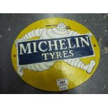 A cast metal Michelin Tyres plaque.