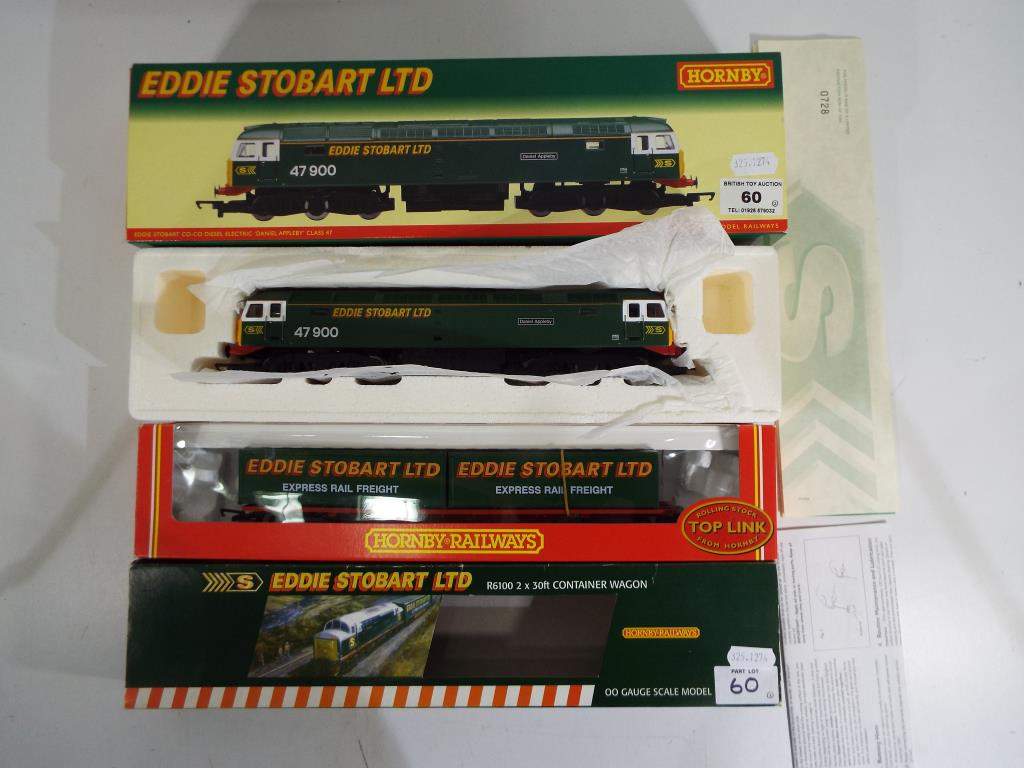 Model Railways - a Hornby OO gauge Co-Co diesel electric locomotive #R2433 Eddie Stobart @Livery