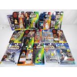 Star Wars - fifteen figures in original blister packs and a PC game includes Darth Maul,