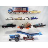 Corgi - 10 unboxed die cast vehicles to includes, 1 x Gold and 1 x Silver James Bond Aston Martins,