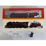 Model Railways - a Hornby OO gauge steam locomotive #R2552 City of Leeds model contained in
