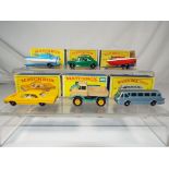 Matchbox - six diecast vehicles in original boxes,