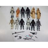 Star Wars - twelve unboxed figures from the 1980s to include C3-PO, Death Star Droid x 2,