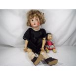 Armand Marseille - Two dolls Bisque headed dolls,