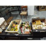 Doll's House Furniture - a very large collection of doll's house accessories predominantly features