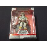 Star Wars - Rare die cast Boba Fett figure by Disney Store in original window box in mint condition.