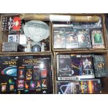 Star Trek - a good mixed lot to include in excess of 60 videos, nine ceramic plates,