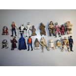 Star Wars - twenty unboxed figures from the 1980's, 1990's and 2000' comprising R2D2 x 3, R5D4,