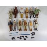 Star wars - twelve original unboxed figures from the 1980s to include Princess Leia in Combat