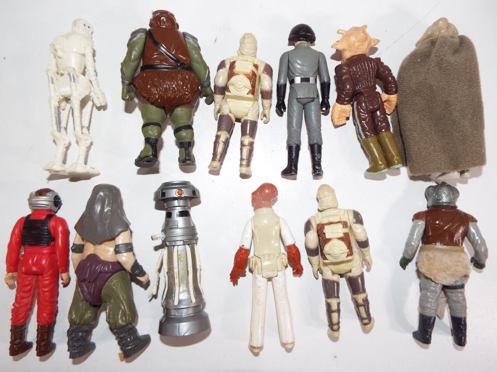 Star Wars - twelve unboxed figures from the 1980s to include D8, Gamorrean Guard, Rancor Keeper,