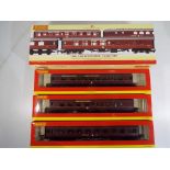 Model Railways - a coach pack of OO gauge Hornby # R4177 Coach Pack 'The Caledonian' Coaches