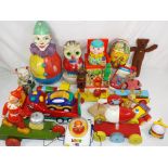 Pre-school toys - a good mixed lot of vintage and modern pre-school toys to include Fisher Price