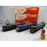 Model Railways - three Class 77 Tri-ang OO gauge electric locomotives in original boxes,