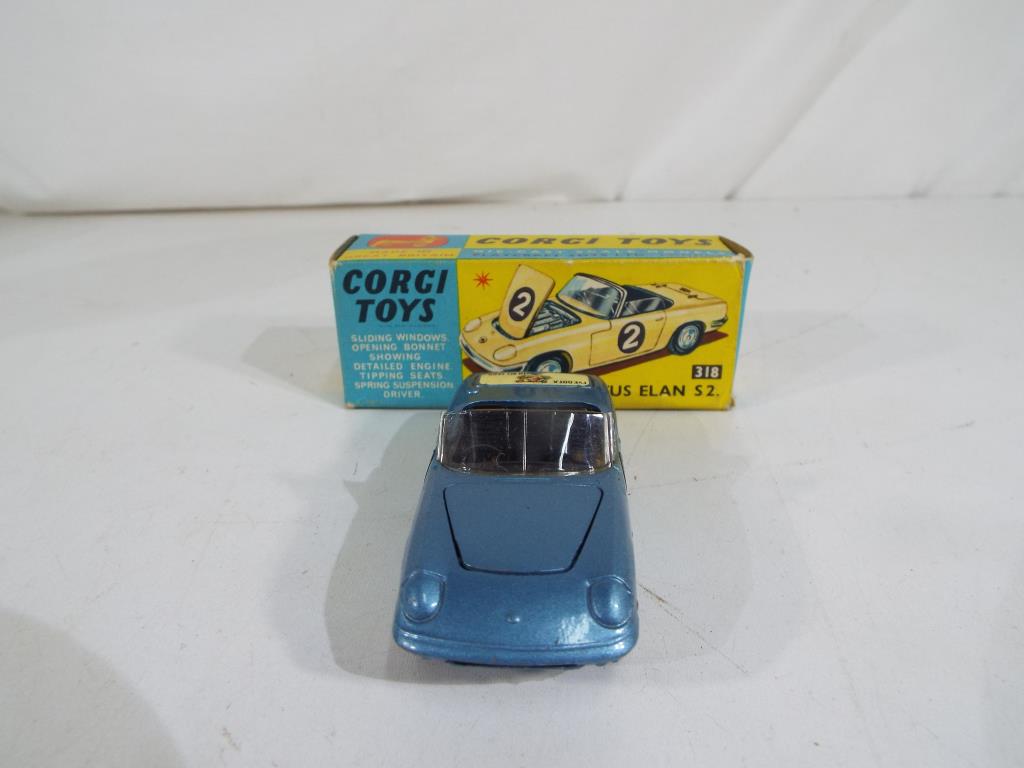 Corgi Toys - a diecast model Lotus Elan S2, metallic blue body, black interior, spun wheel hubs, - Image 3 of 3