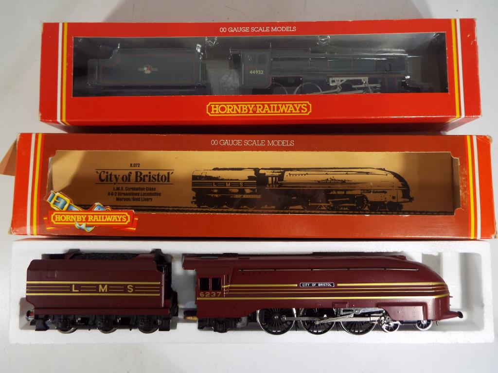 Model Railways - two boxed Hornby OO gauge steam locomotives comprising R072 an LMS 4-6-2 loco City