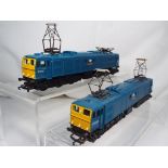 Model Railways - Tri-Ang two unboxed Class 77 electric locomotives in BR blue,