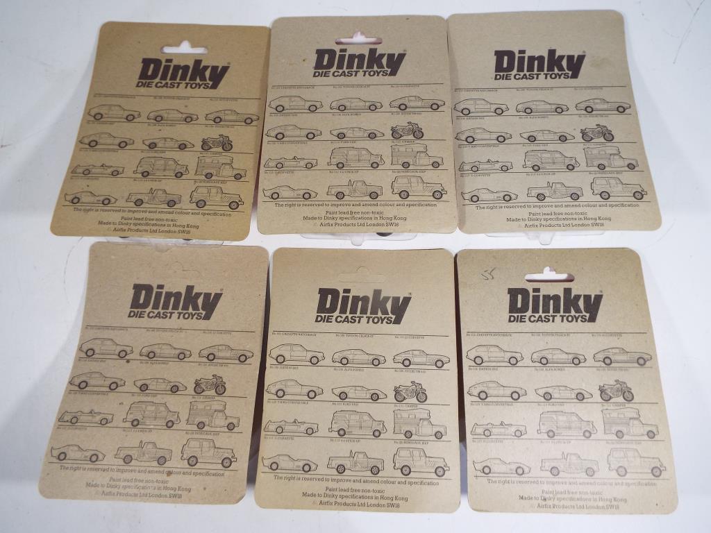 Dinky - six vehicles in original blister packs made in Hong Kong comprising #10156 Corvette, - Image 2 of 2
