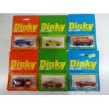 Dinky - six diecast vehicles in original blister packs comprising #104 Honda Accord,