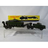 Dinky - A Dinky Supertoys # 660 Tank Transporter comprising transporter and Thornycroft Mighty