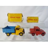 Dinky - Two diecast model motor vehicles by Dinky Toys to include # 410 Bedford End Tipper,