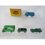 Matchbox - Four predominantly unboxed models from the Matchbox Series by Lesney to include # 12