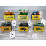 Matchbox - six diecast vehicles in original boxes comprising #29, #46, #54, #61, #74 and #72,