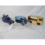 Dinky - Three unboxed Dinky Toys to include # 465 Morris 10 cwt Van 'Capstan' in two tone blue with