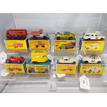 Matchbox - eight boxed diecast vehicles comprising #67 a Rolamatics Ford Capri,