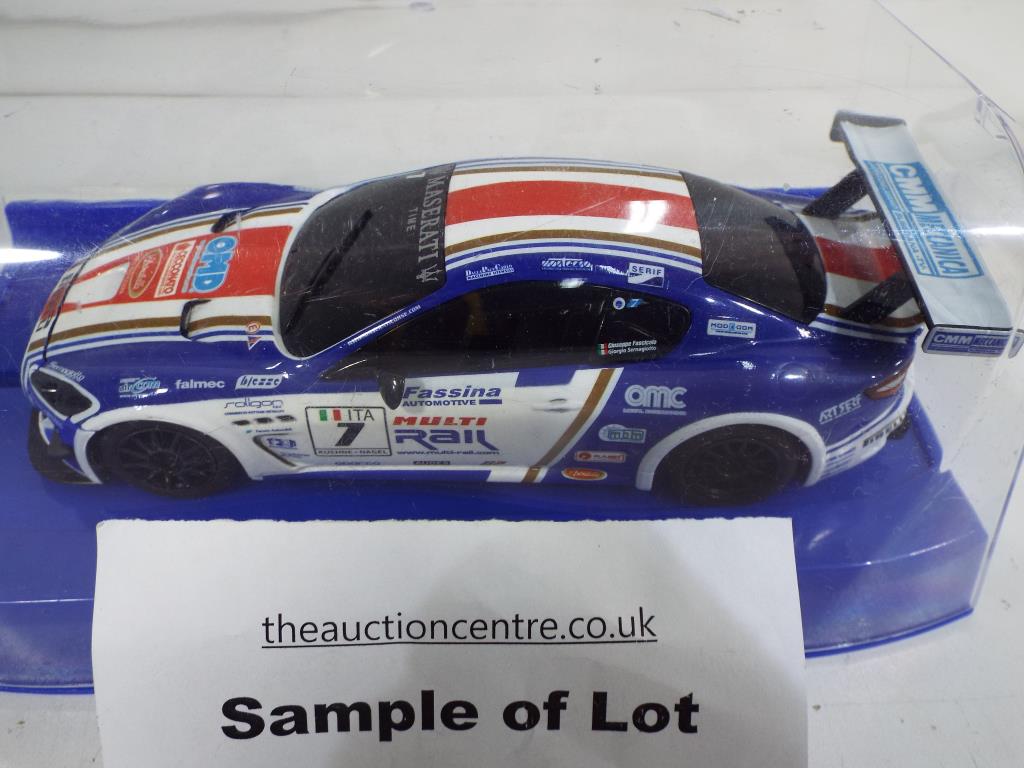 Scalextric - two slot cars comprising Huyndai rally car in associated box and a Maserati Trofeo in - Image 3 of 3