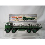 Dinky - A Dinky Toys # 905, Foden Flat Truck with Chains with green chassis,