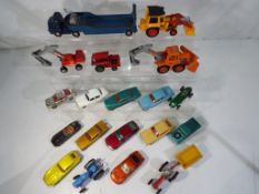 Matchbox and Corgi - nineteen unboxed diecast vehicles including matchbox Super King Ford Capri MK1