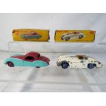 Dinky Toys - Two Dinky Toys diecast model motor vehicles comprising # 157 Jaguar XK120 Coupe,