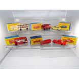 Matchbox - six diecast vehicles in repro boxes comprising #5, #11, #22, #38, #63 and #74,