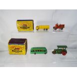 Matchbox - Four models from the Matchbox Series by Lesney to include # 1 Diesel Road Roller,