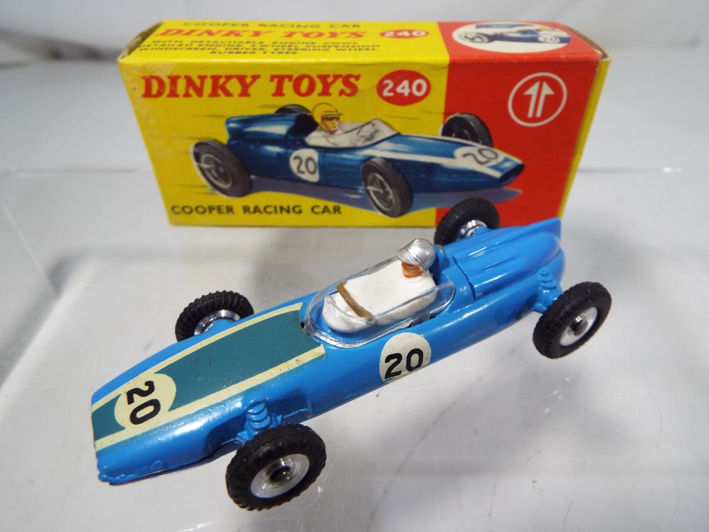 Dinky - three diecast racing cars in original boxes comprising #240 Cooper racing car, - Image 3 of 4