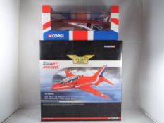 Model Airplanes - two diecast airplanes in original boxes by Corgi,