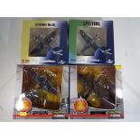 Model Airplanes - four diecast airplanes in original boxes, comprising #99622 and #99630 by Corgi,