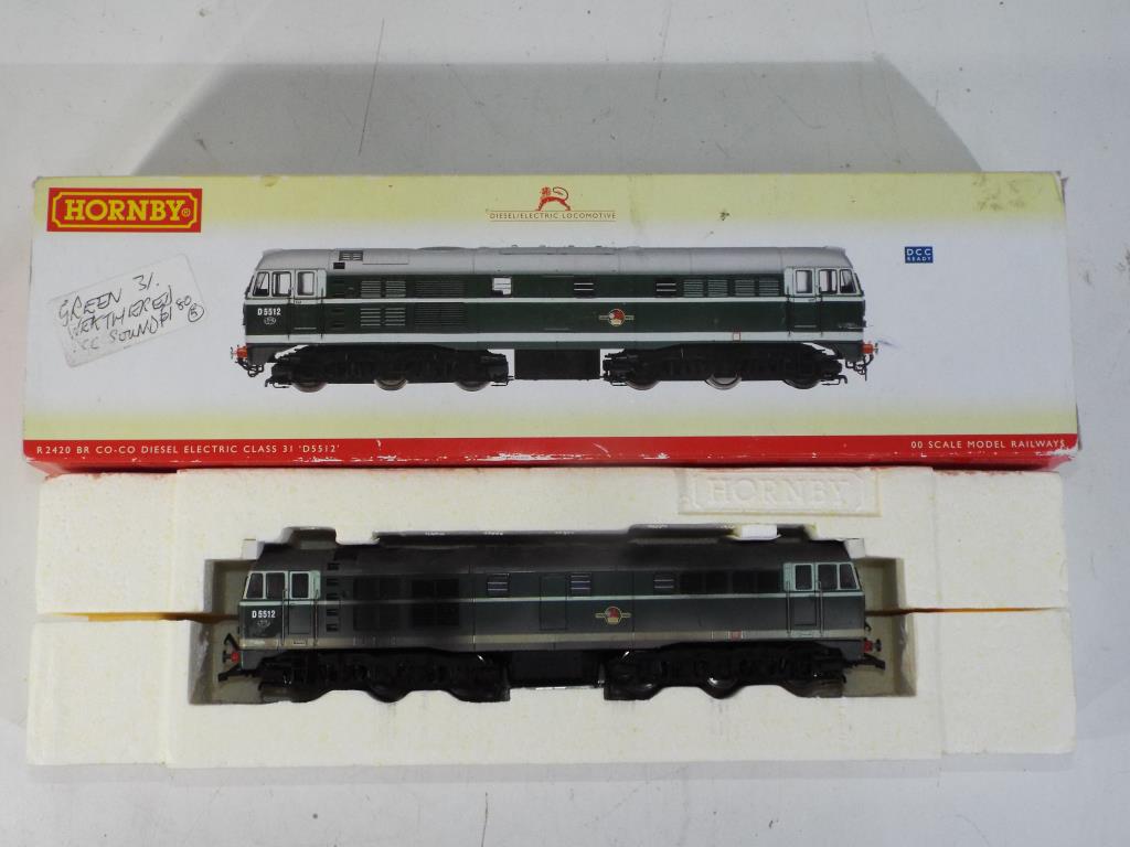 Model Railways - Hornby OO gauge, R2420 a class 31 diesel locomotive in original box,