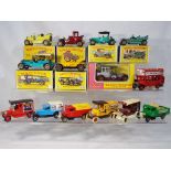 Matchbox - fourteen diecast vehicles, comprising Y7, Y11 (missing straps) to Y16,