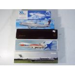 Model Airplanes - five 1/200 scale airplanes in original boxes by Long Prosper and others,