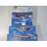 Model Airplanes - five 1/200 scale airplanes in original boxes by Long Prosper and others,